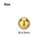 sourcing map 100 Pcs Precision Solid Brass Bearing Balls 4.5mm