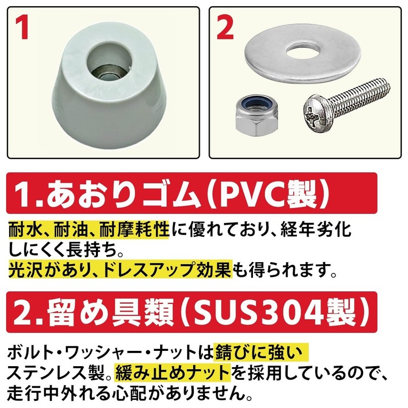 FJmark Light Tiger Aori Rubber Door Stop Rubber Guard Set