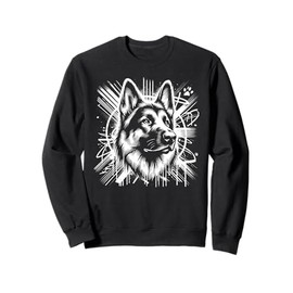 Cute Shepherd Graffiti Street Art Style Sweatshirt