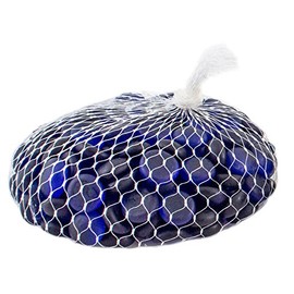 SuperMoss (24131) Soft Glass Pebbles Vase Filler, 2 lb, Deep Sea Blue