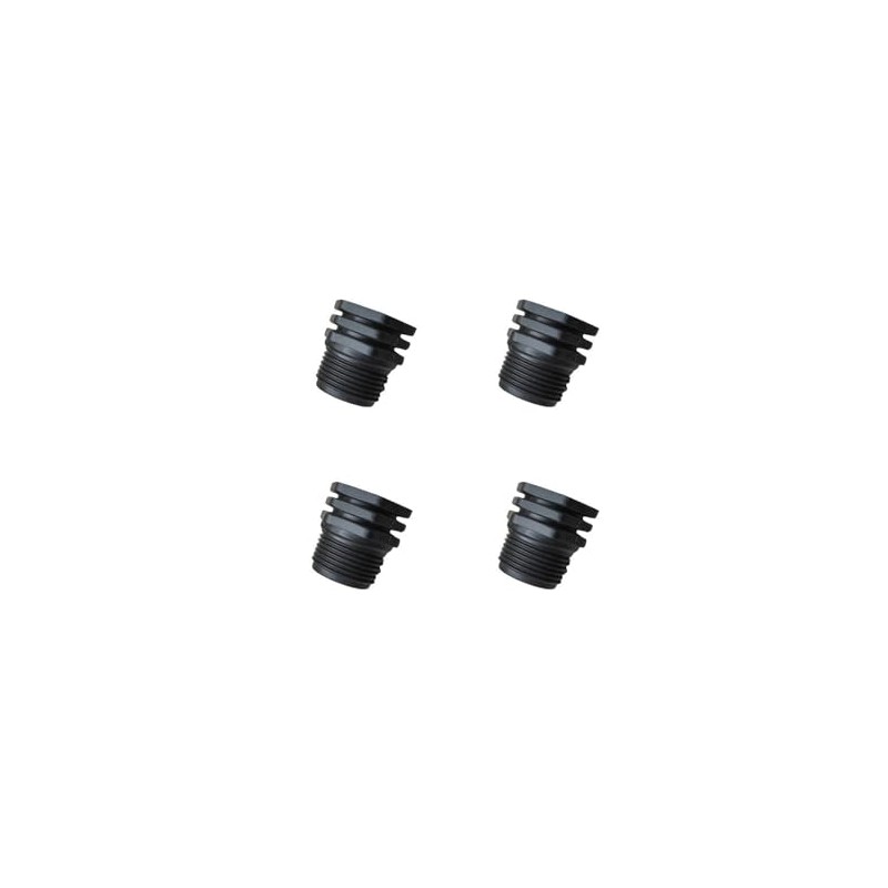 PP Threaded Plug Black PN10 Fittings Male Thread Plug 3/4