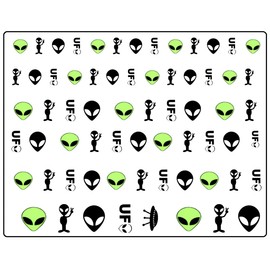 Alien UFO Collections (Alien Nail Art Decals)