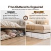 3 Pcs Foldable Storage Boxes for Clothes, Underbed Storage Organizer