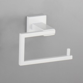 GERZWY Bathroom Toilet Paper Holder Stainless Steel Paper Towel Dispenser Wall Mounted, White