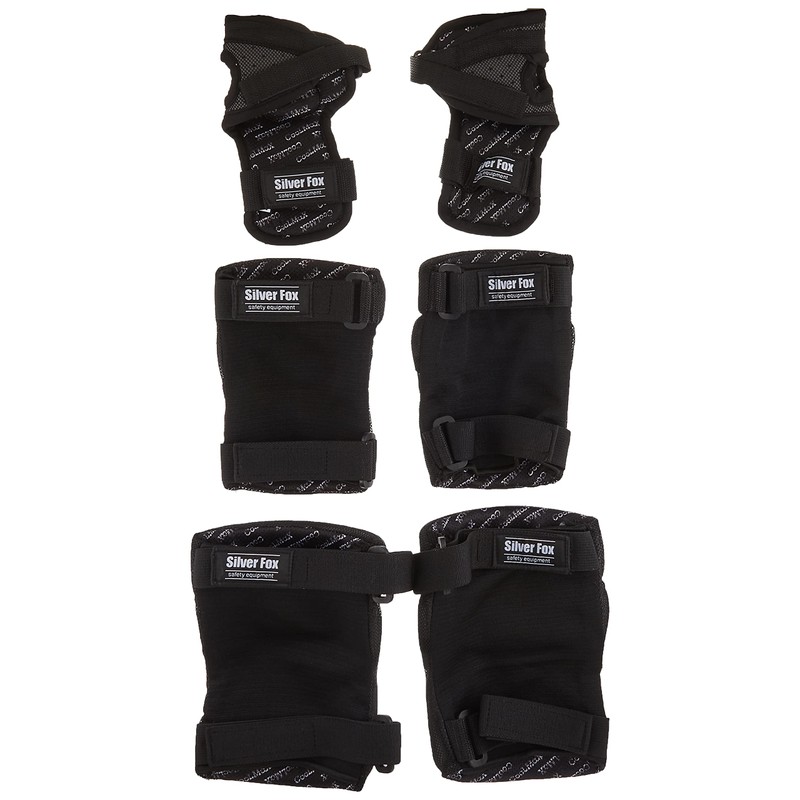 Silver Fox SAFETY GEAR 3-PACK (Protector Set) SP-202N (Knee.Elbow.Wrist Set)