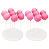NANGOPOP 2 Pack Cake Pop Stand - 7 Hole Wood