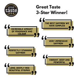 Luxurients Himalayan Kashmiri Saffron 5g Awarded Great Taste 2022. Pure red Saffron Threads Grade 1. For Paella, Saffron Tea, Desserts. Quality Safron. Certified 100% pure Saffron from a trusted brand