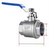 Liyquint 3/4" NPT Ball Valve,304 Stainless Steel Full Port Ball