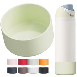 Affute Silicone Boot for Owala Water Bottle 24 oz, Anti-Slip Protective Sleeve for FreeSip/Twist/Flip Water Bottles, BPA Free, Bottom Bumper Cover Protects Water Bottles from Scratches(Iced Breeze)