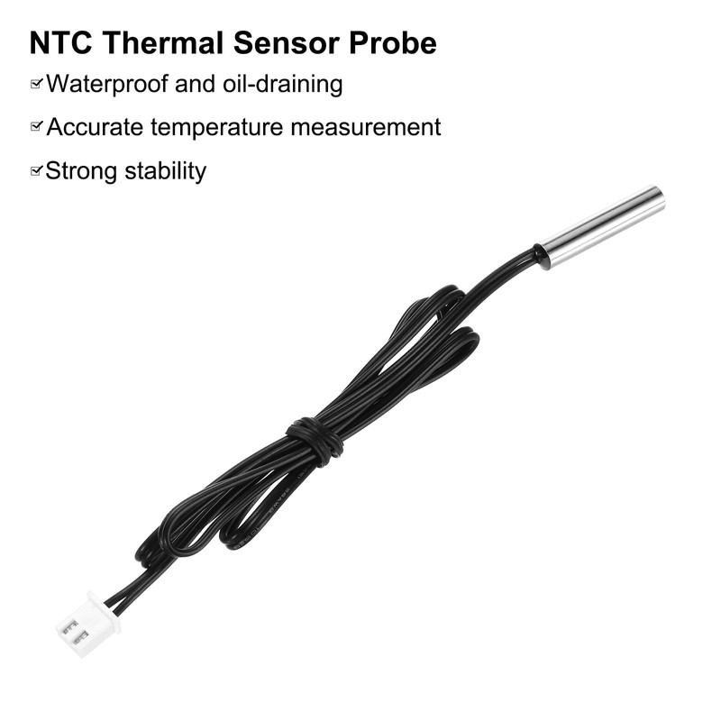 uxcell 1 Pcs 5K NTC Thermal Sensor Probe, Stainless Steel