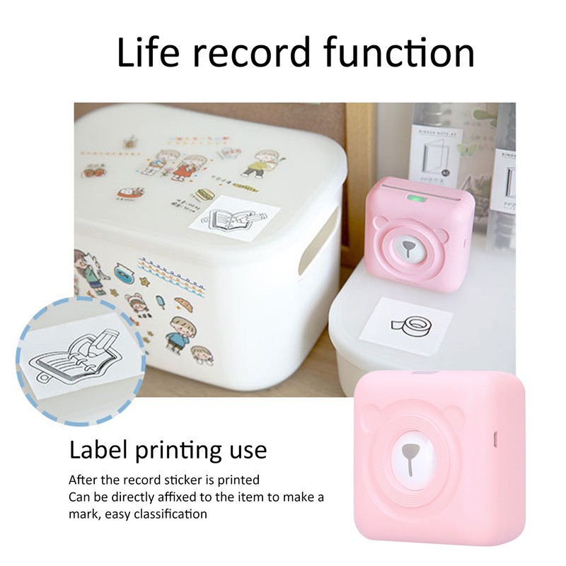 Mini Printer Pocket Portable Bluetooth Photo Wrong Question Label Printing