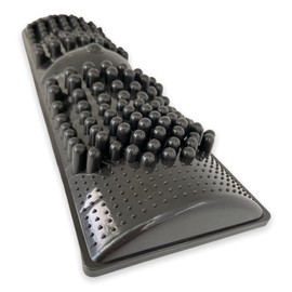DAISO INDUSTRIES Reflexology Foot Massager Acupressure Foot Mat 14.6 inx4.1 inx1.8 in (Black)