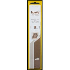 Hawid 25 210x31mm Stamp Mount Strips - Black
