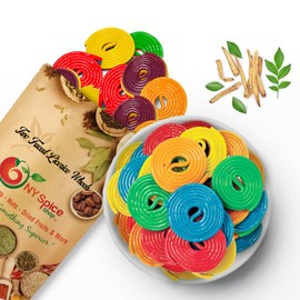 NY SPICE SHOP Licorice Candy - 1 Pound Australian Licorice Wheels Candy - Raspberry Candy - Rainbow Liquorice - Old Fashioned Candy For Sweet Lovers