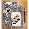 CosyAurora Placemats 30 x 40 cm Navy Blue Ocean Waves