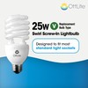 OttLite 25ED420 25W Swirl Screw in Light Bulb, Natural Light