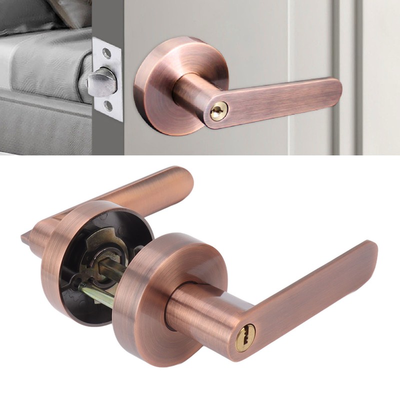 Passage Door Lever Set Aluminum Alloy Simple Modern Door Entry