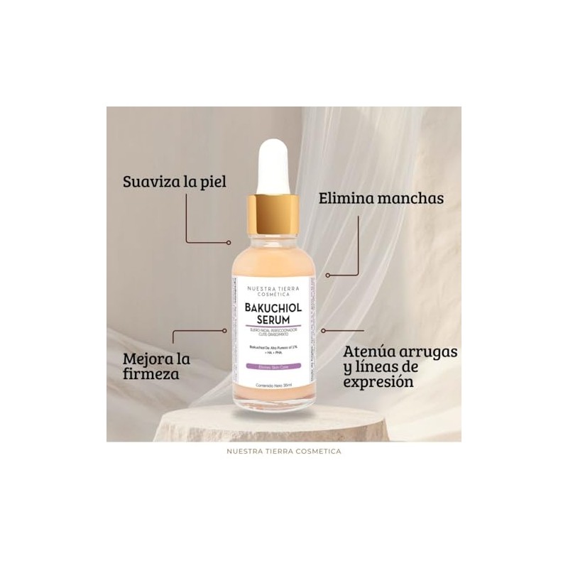 Bakuchiol Serum En Gel Fito-Retinol Elimina Manchas y Arrugas 35ml