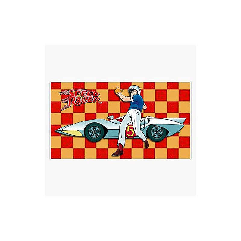 Speed Racer Retro 60'S Bumper Sticker Window Vinyl Decal 5"