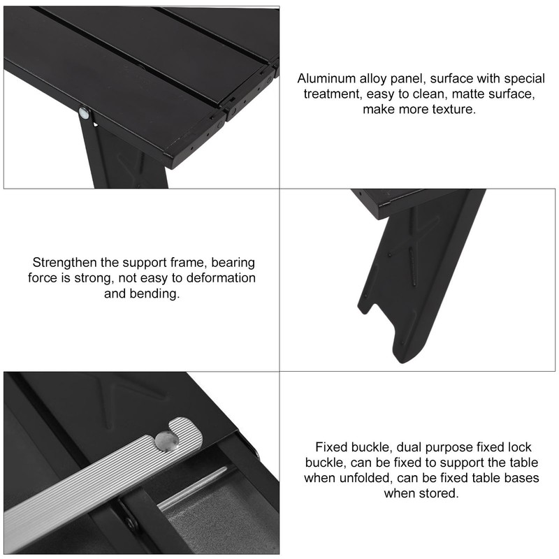 ShineTrip Folding Beach Table with Storage Bag Aluminum Alloy Portable