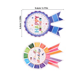 WOONEKY 1 Rolls Happy Birthday Stickers for Adults Present Labels for Cards and Envelopes Unique Design Decals for Festive Celebrations of Fun Birthday Decorations