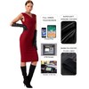 VIKIDEER Side Button Long Leather Gloves for Women with Plush