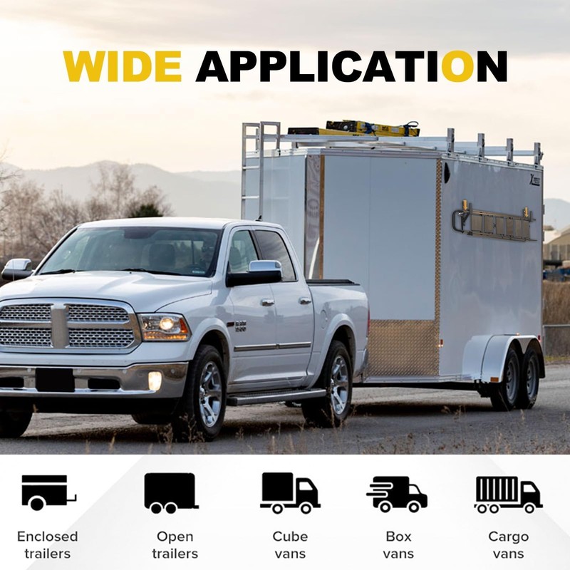 2 Rack Heavy Duty Side Mount Trailer Ladder Rack with