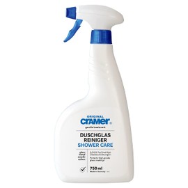 Cramer Duschglas-Reiniger 750 ml gegen Kalk und Schmutz - Sprühreiniger für Glasdusche, Duschkabine - besonders schonender Spezialreiniger für beschichtete & unbeschichtete Glasoberflächen