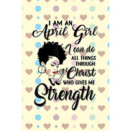  Vitamin & Supplements Tracker - I Am An April Girl I Can Do All Things Through Christ