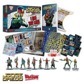Warlord Judge Dredd I Am The Law Game - Role Playing Strategy Board Games for Adults, Table Top Dystopian Future Strategic Wargaming Kit - Tabletop Sci Fi RPG Without Terrain
