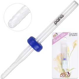 Beauticom Professional USA Ceramic White Round Bit Nail Drill (Grit: MEDIUM) 3/32" Shank Size