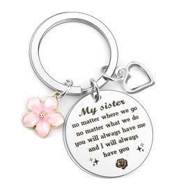 Mothers Day Gifts for Sister, Sister Gifts, Sister Birthday Gifts, Presents for Sister, Sister Keyring, Stocking Fillers for Sister,Sister Christmas Gifts,Valentines Gifts for Sister, Galentines Gifts