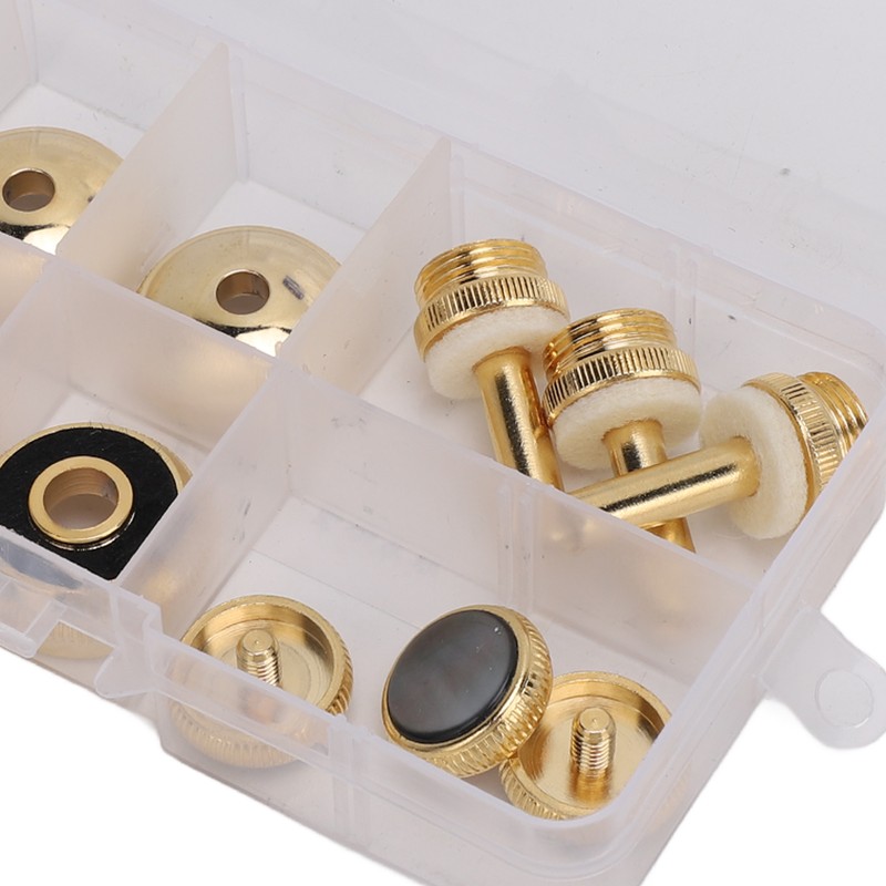 Trumpet Valve Finger Button Metal and Abalone Shell Trumpet Valve