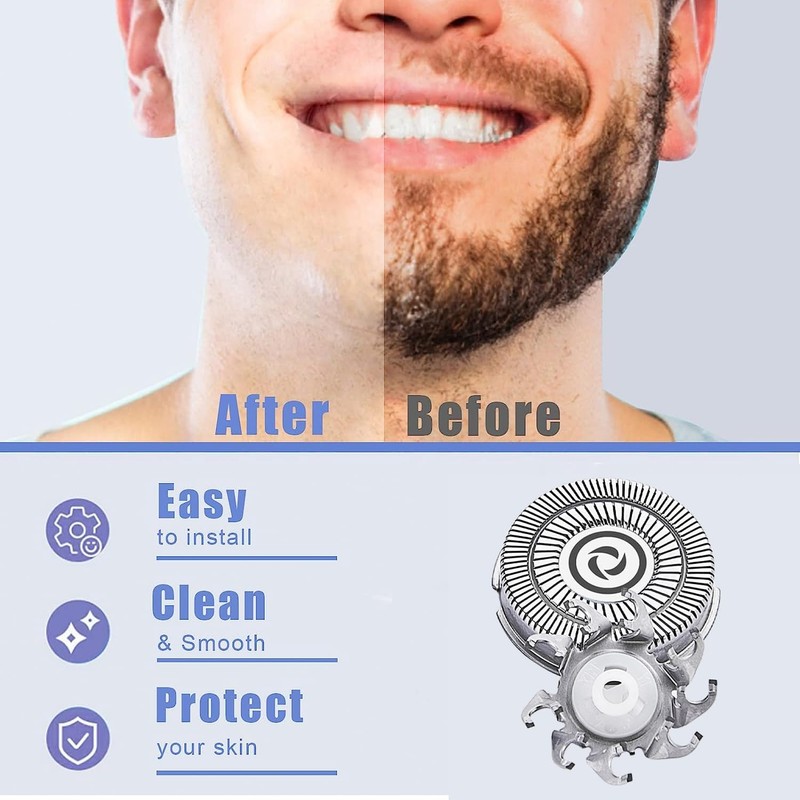 Shaver Replacement Heads for Skull Shaver Pitbull Gold Pro Shaver,Fits