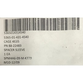 Kennedy Affiliated Industries 88-22483,, Aviation Grade Spacer Sleeve