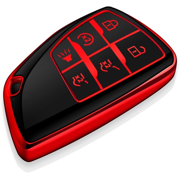 Tukellen for Chevy Key Fob Cover Soft TPU Full Protection