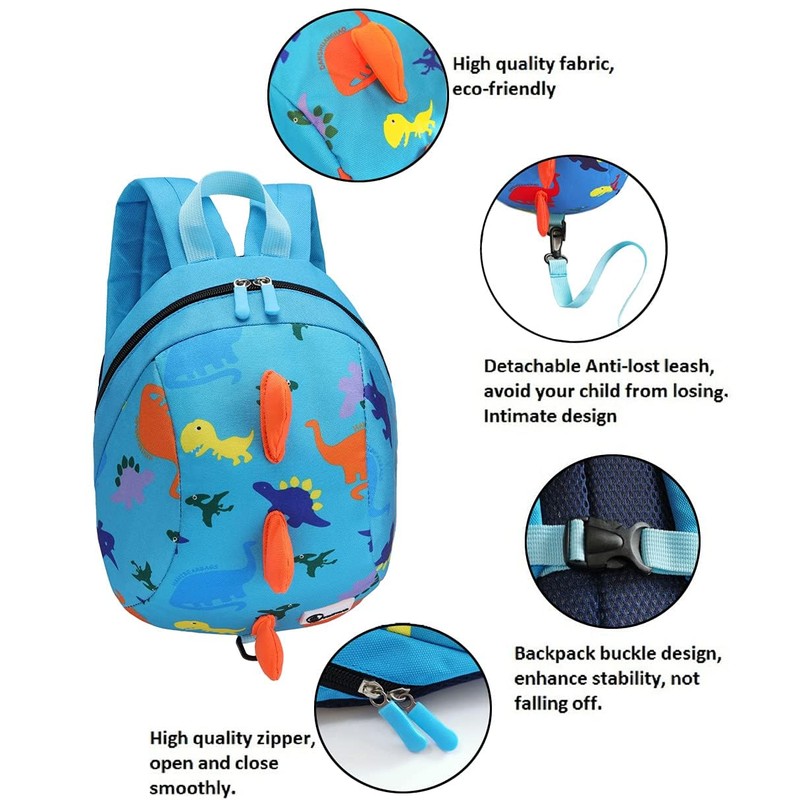 DB Dinosaur Toddler mini backpack with leash,children Kids baby harness