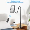 Kefotic Gooseneck Holder for Kindle Bed Reading with Remote Side