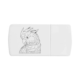 'Moluccan Cockatoo' Pill Box with Tablet Splitter (PI00034641)