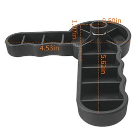 CARBBIA 1SR95DX9AA Front Right Seat Track Adjust Handle Compatible with Jeep Wrangler JK 2011-2018 Adjust Recliner Handle Lever