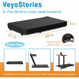 Under Desk Treadmill Cover Dustproof, Portable Foldable Treadmill Cover Waterproof - Suitable for 48"-55" Long Home Folding Treadmill and Office Under Desk Smart Walking Running Machine