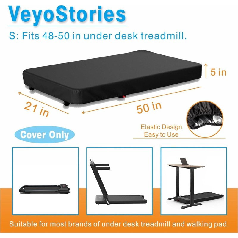 Under Desk Treadmill Cover Dustproof, Portable Foldable Treadmill Cover Waterproof