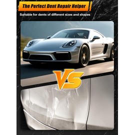 Megapuxin Car Dent Puller Kit, 96 Pcs Paintless Dent Removal Kit with Relflector Borad, Car Dent Repair Kit Tool for Big Dents, Small Dents, Door Ding, Creases and Hail Damage