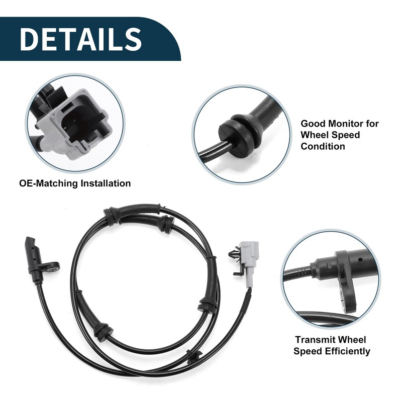 TUCKBOLD ABS Wheel Speed Sensor Rear Left or Rear Right