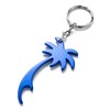 Komonee Palm Tree Blue Keychain Bottle Opener Key Chain Metal