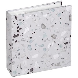 walther design Terrazzo ME-298-3 Photo Album, Memo Slip-In Album, 200 Photos, 10 x 15 cm, Stone Grey