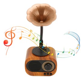 Retro Portable Stereo RadioSpeaker with Rechargeable Battery, Excellent Reception, Impressive Sound Quality for Music Experience