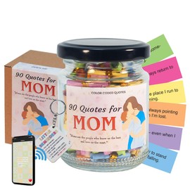 90 Quotes for Mom and Keychain NFC, Mothers Day Gifts for Mom, Christian Gifts for Mom, Birthday Gifts for Women, Birthday Gifts For Mom From Daughters, Son - New Mom Gift