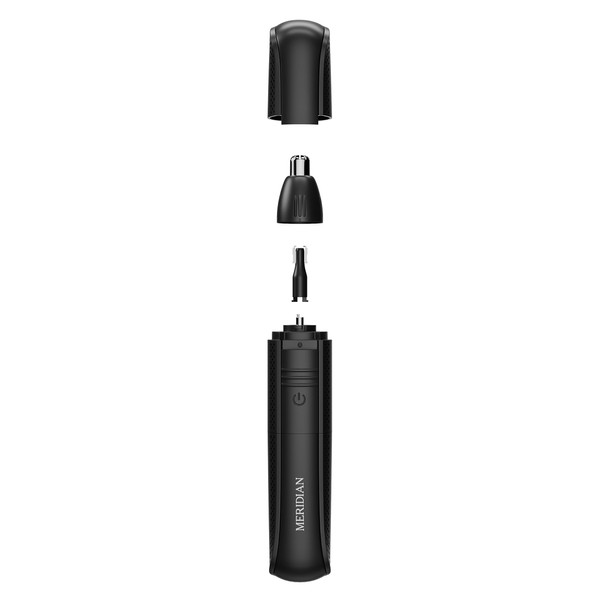 MERIDIAN Nose/Ear Hair Trimmer for Men and Women - Onyx