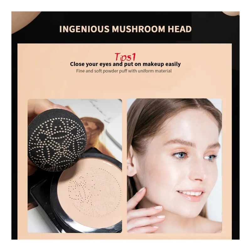 /-. Base De Maquillaje Bb Cream Con Esponja Y Estampado